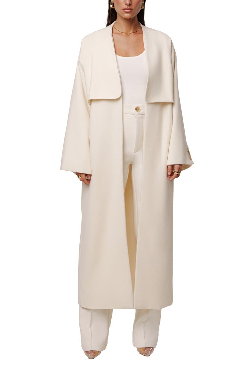 JLUXLABEL Cloud Woven Coat, Alternate, color, Ivory