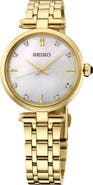 SEIKO WATCHES Diamond Mother-of-Pearl Bracelet Watch