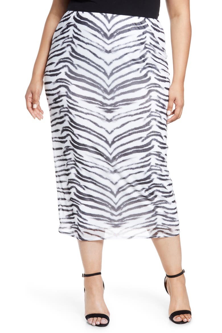 Felix Power Mesh Skirt, Main, color, BLANC TIGER