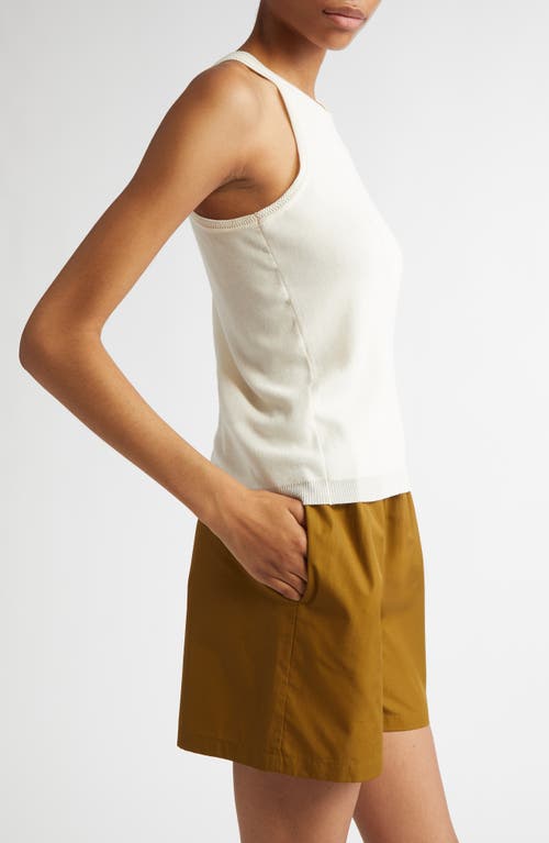 Max Mara Knitted Tank Top In Ivory