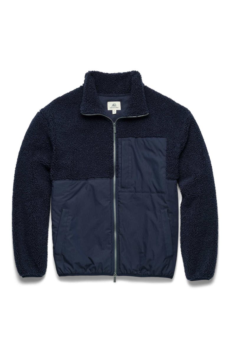 Surfside Supply Co. Steve Fleece Jacket, Main, color, Navy Blazer