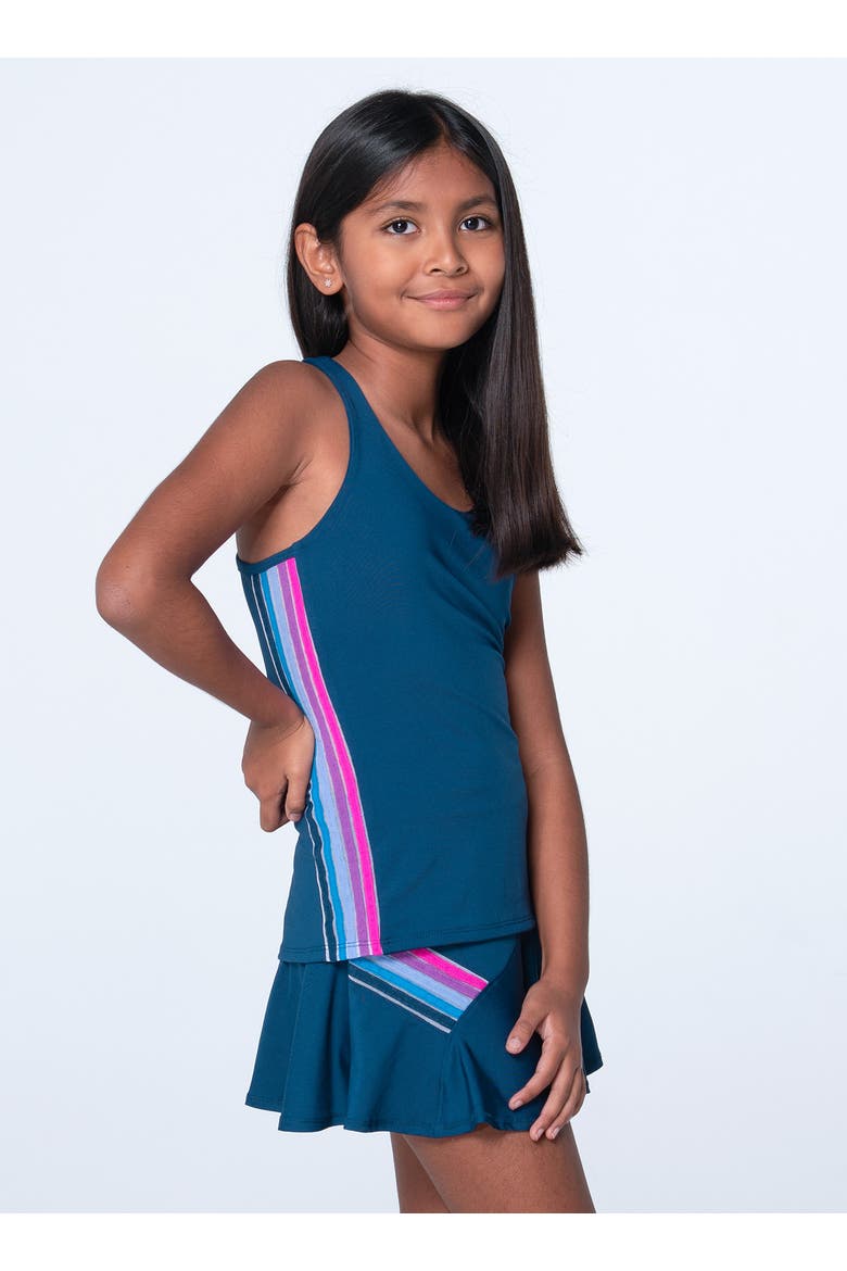 Chroma Stripe Tank, Alternate, color, Navy