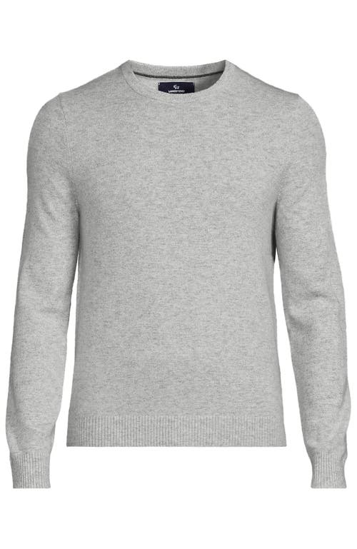 Lands' End Fine Gauge Cashmere Sweater In Gray