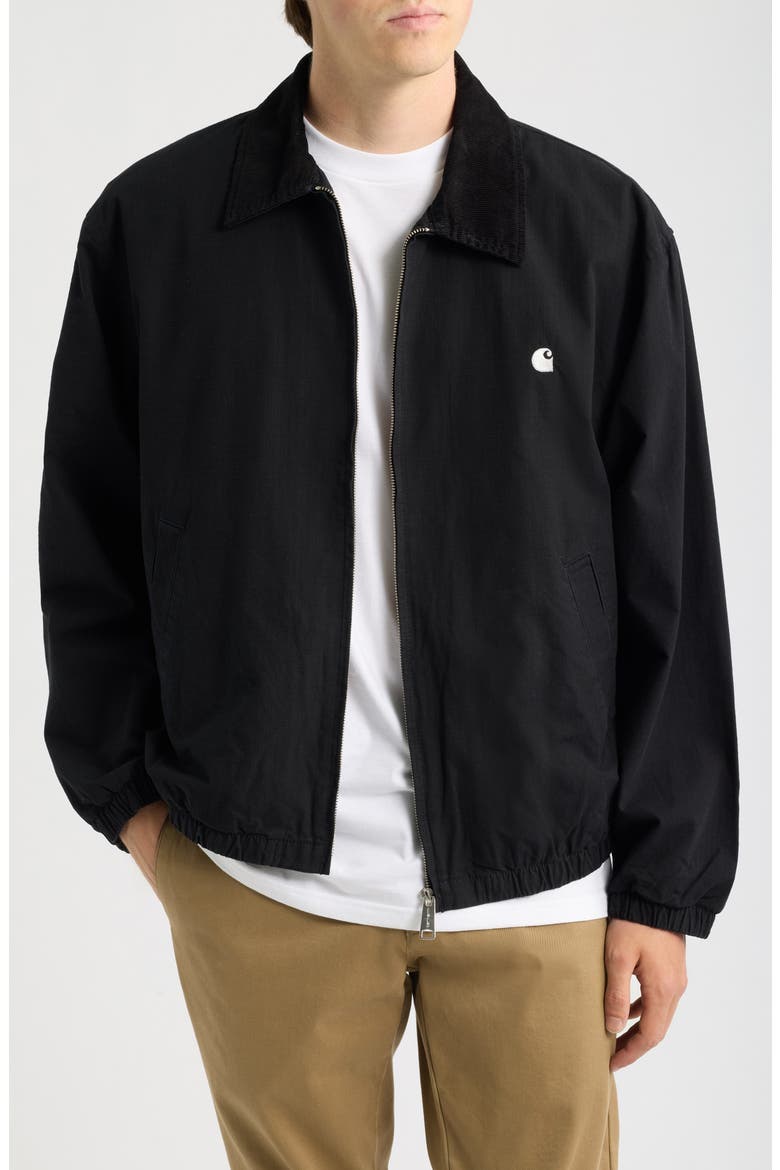Madison Ripstop Jacket, Main, color, BLACK / WAX (GARMENT DYED)