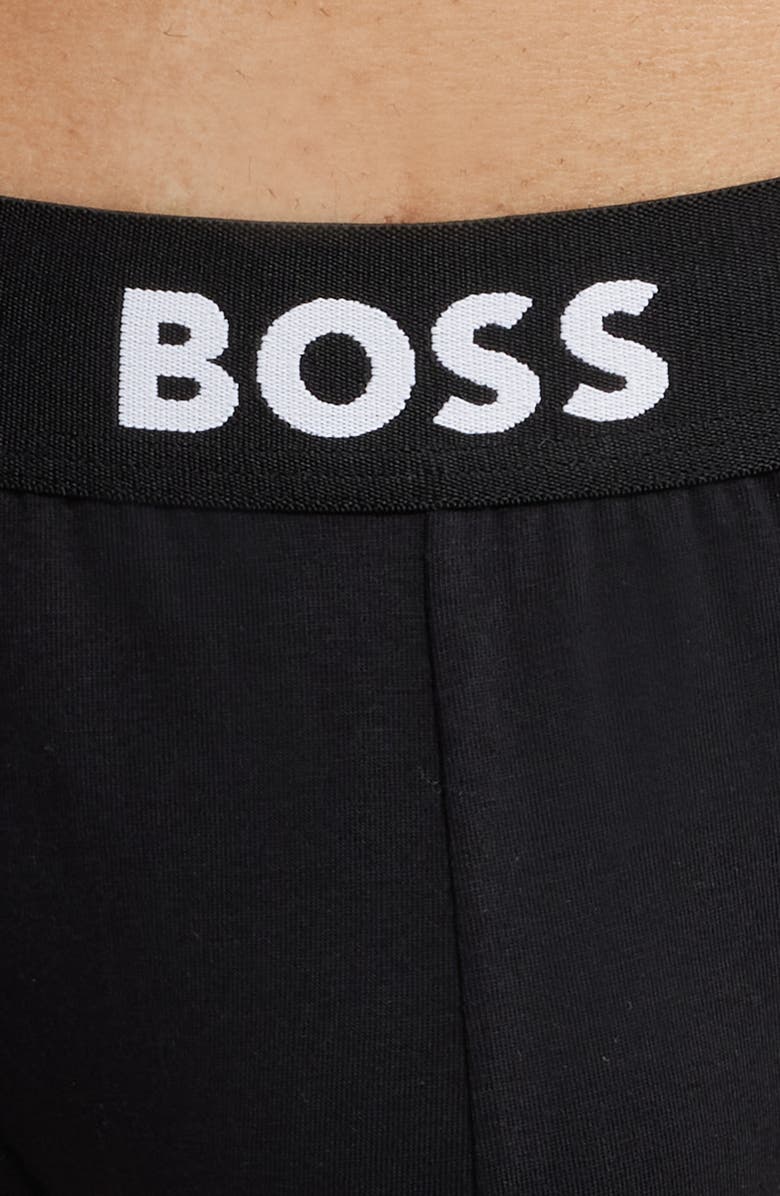 BOSS 3-Pack ONE Stretch Cotton Briefs, Alternate, color, Black