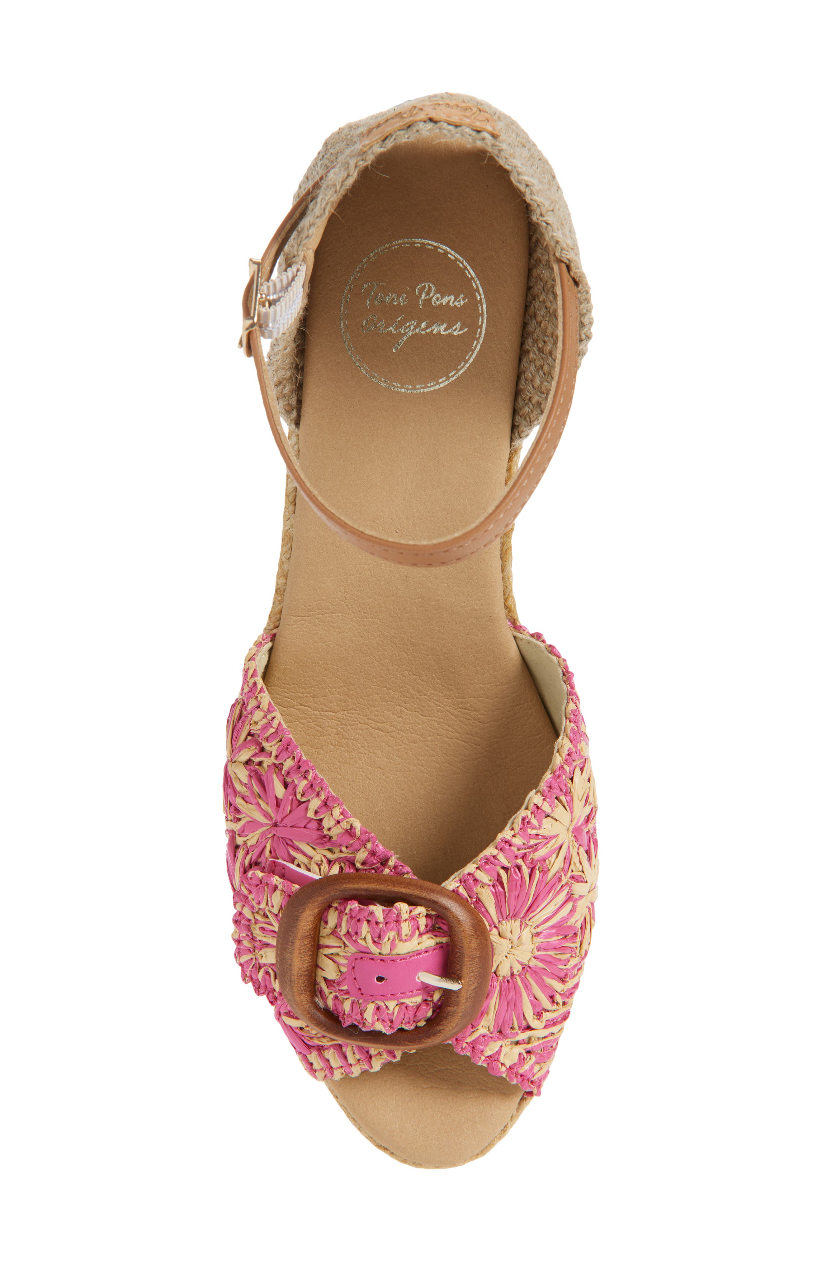 Lia Espadrille Ankle Strap Sandal, Alternate, color, ROSA