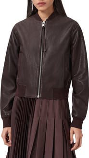 AllSaints Orten Leather Bomber Jacket