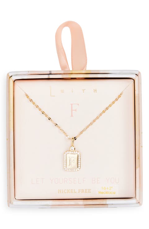Initial Pendant Necklace