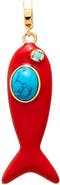 BY ADINA EDEN Turquoise/Colored Enamel Fish Charm