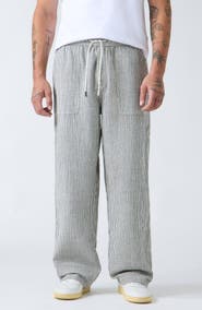GUESS Stripe Drawstring Pants