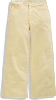 AG Saige Raw Hem Ankle Wide Leg Jeans