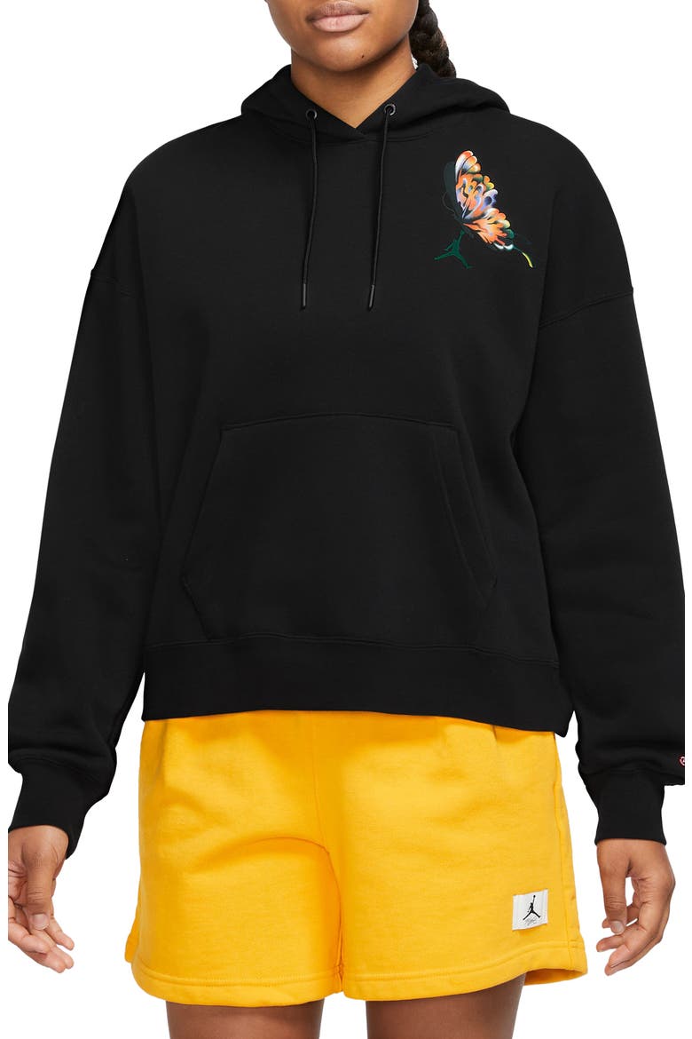 x Jordan Moss Brooklyn Hoodie, Main, color, BLACK