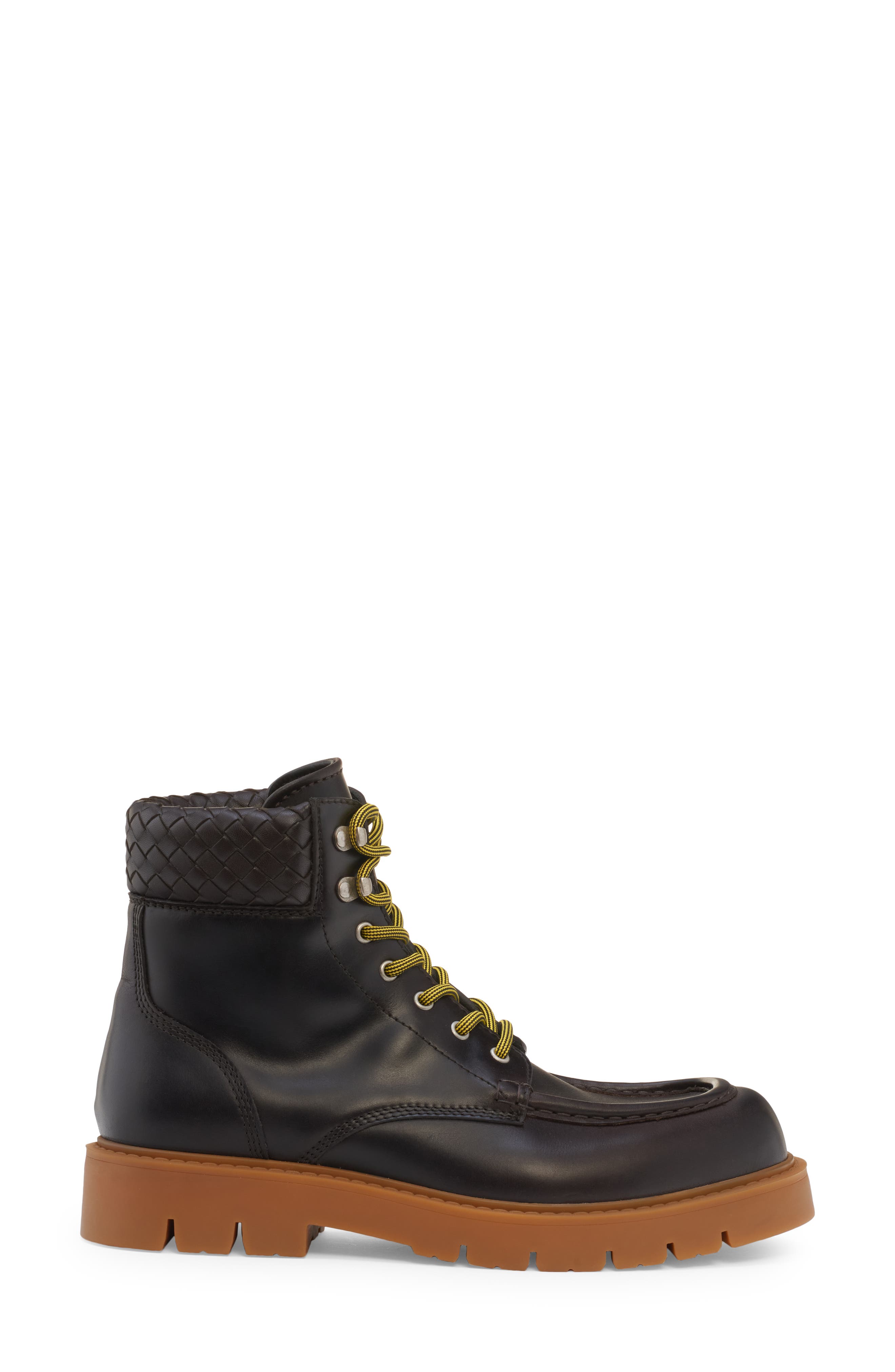 Bottega Veneta Haddock Lug Sole Lace-Up Boot, Alternate, color, 