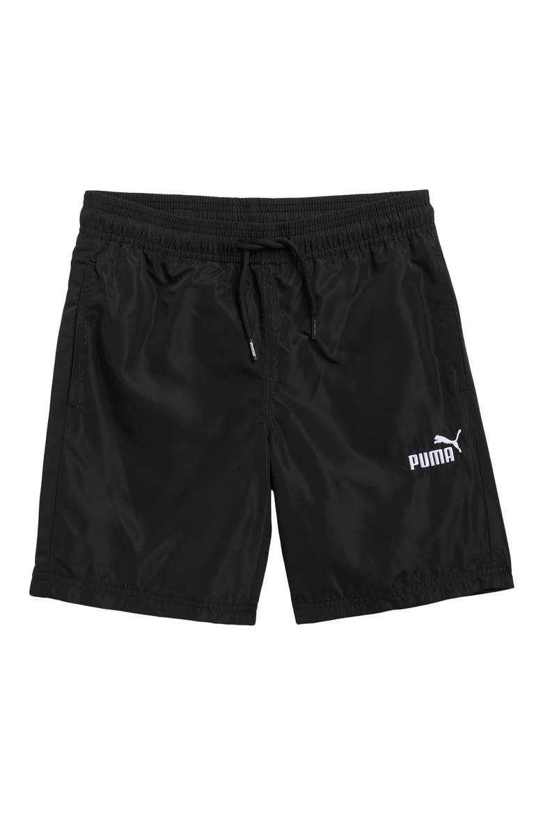 Kids' Essentials Basic Woven Shorts, Main, color, BLACK