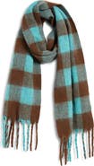 Treasure & Bond Checkered Brushed Scarf