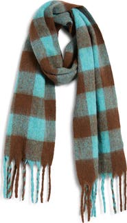 Treasure & Bond Checkered Brushed Scarf