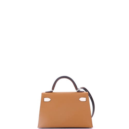 Pre-owned Hermes Hermes Kelly Mini Ii Bag Tricolor Epsom With Palladium Hardware 20
