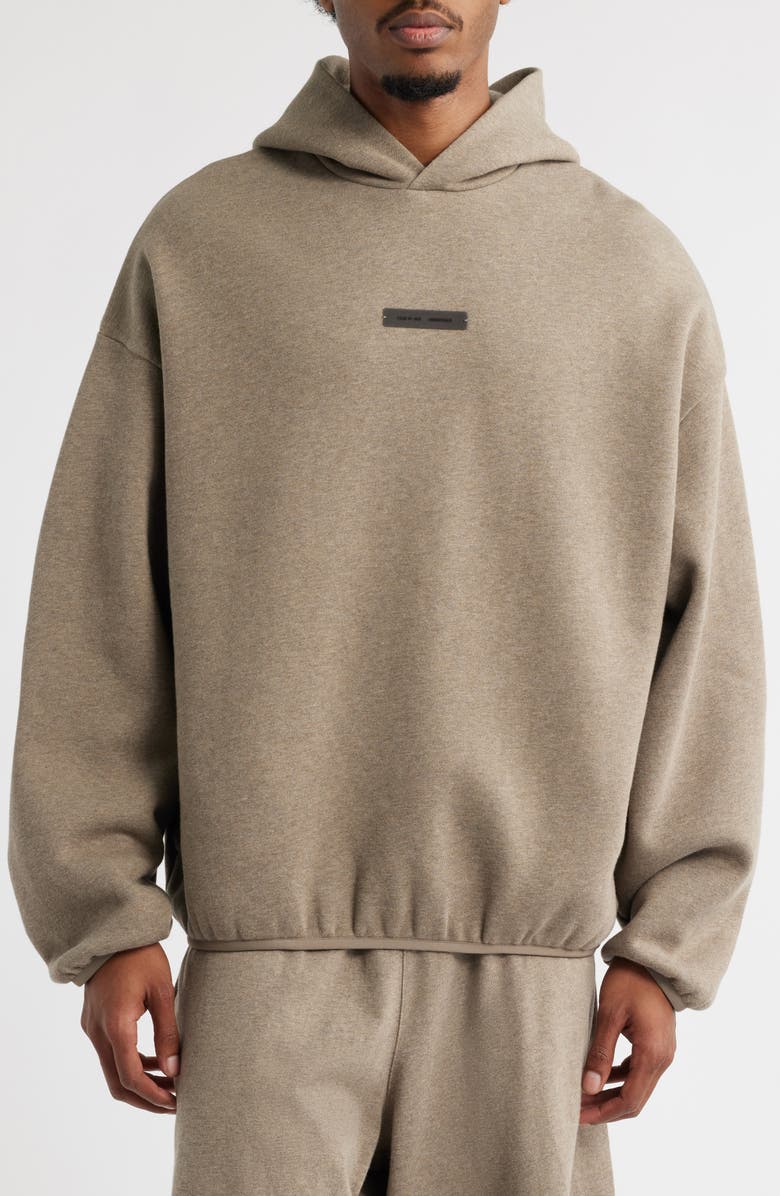 Fear of God Essentials Modern Fit Fleece Hoodie, Main, color, Homestead Heather