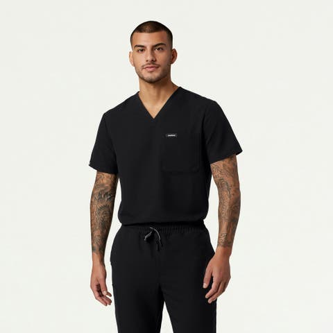 Holmes Men
s 1-Pocket Classic V-Neck Scrub Top