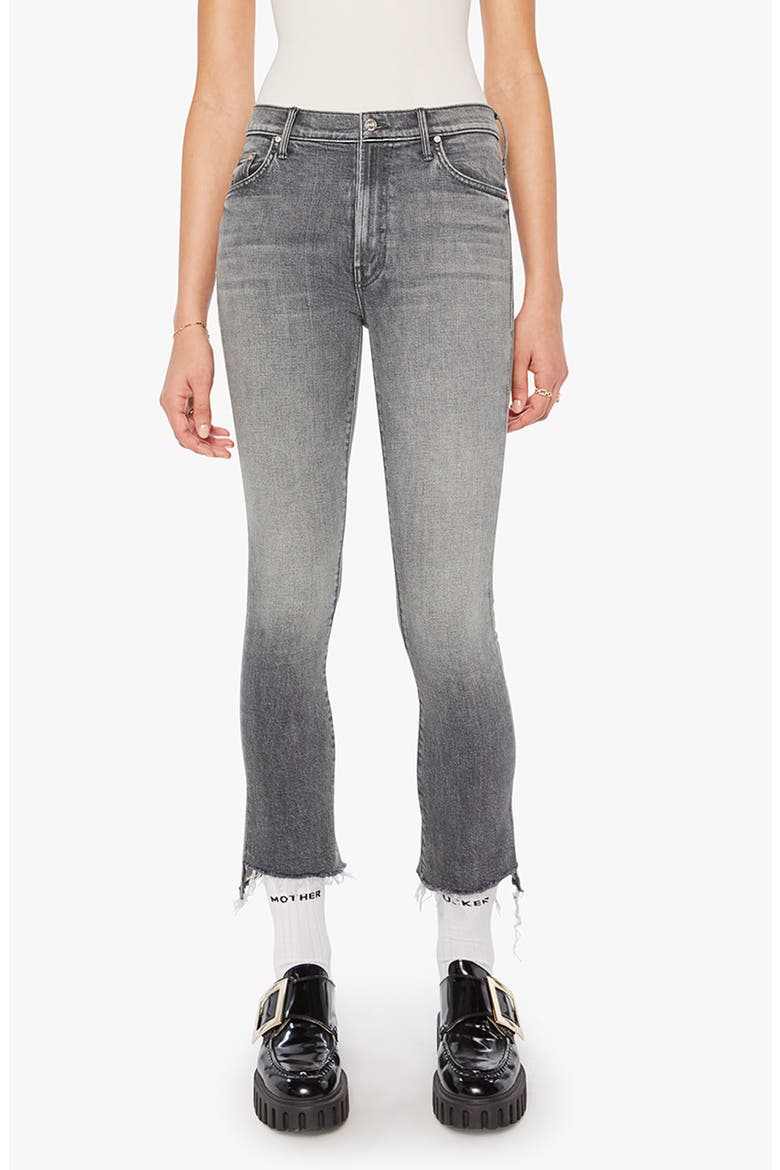 The Insider Frayed Step Hem Crop Bootcut Jeans, Main, color, MOSH PIT MEMORIES