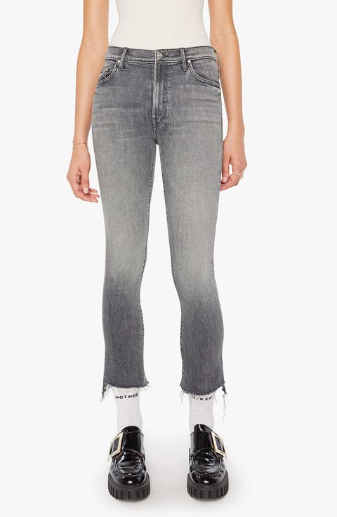 【BOK PLACE】Gray Soft Span Long Bootcut Denim Pants Grey Long Length Bootcut Jeans – Crimsoune Club