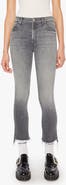 MOTHER The Insider Frayed Step Hem Crop Bootcut Jeans