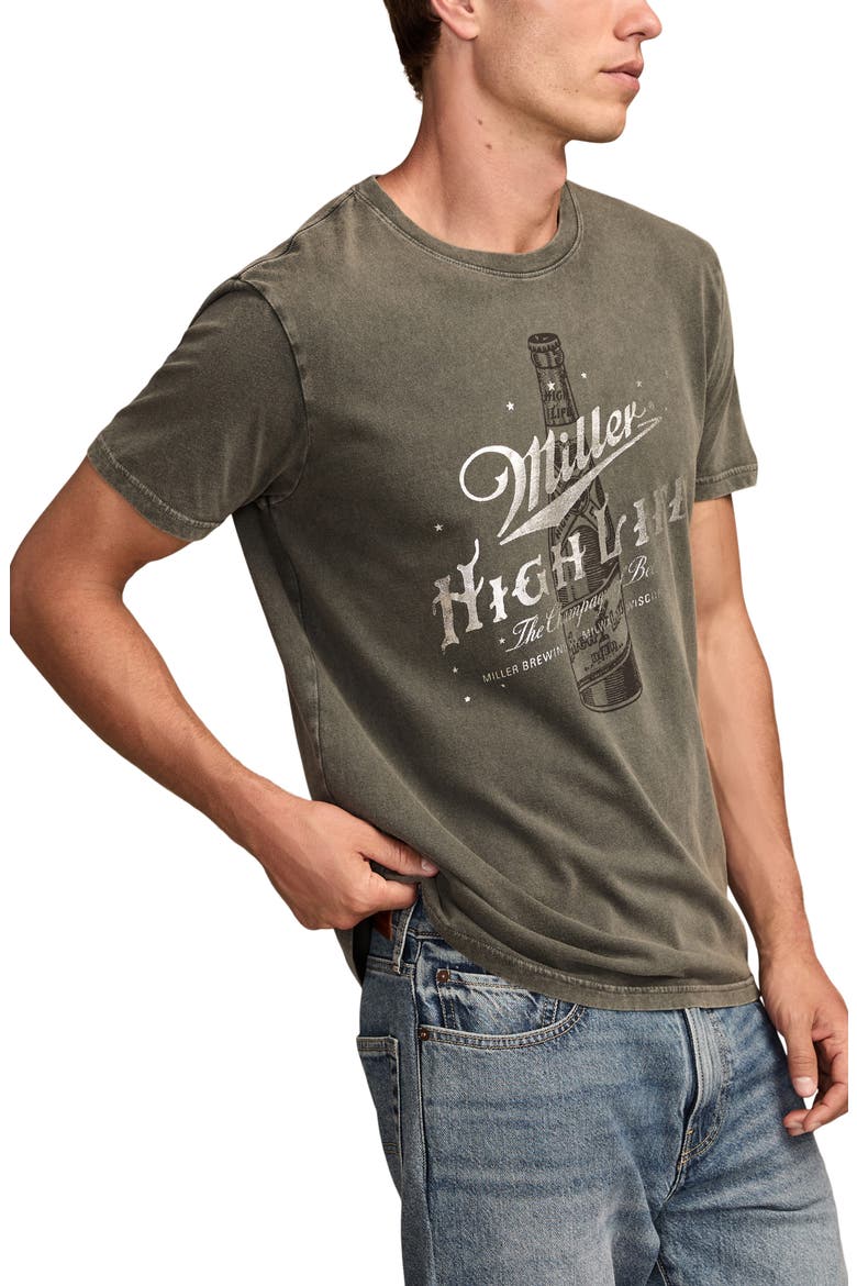 Miller High Life Graphic T-Shirt, Alternate, color, RAVEN