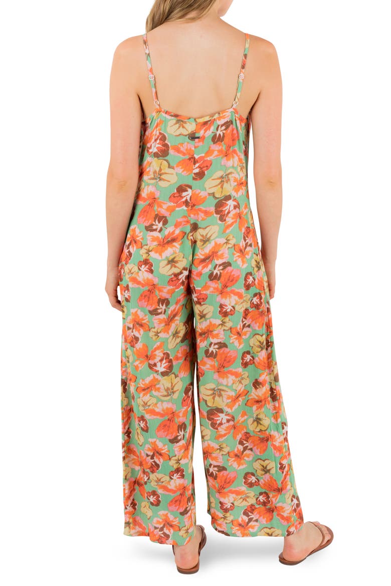 Gingko Clouds Pring Wide Leg Jumpsuit, Alternate, color, GINKO GREEN