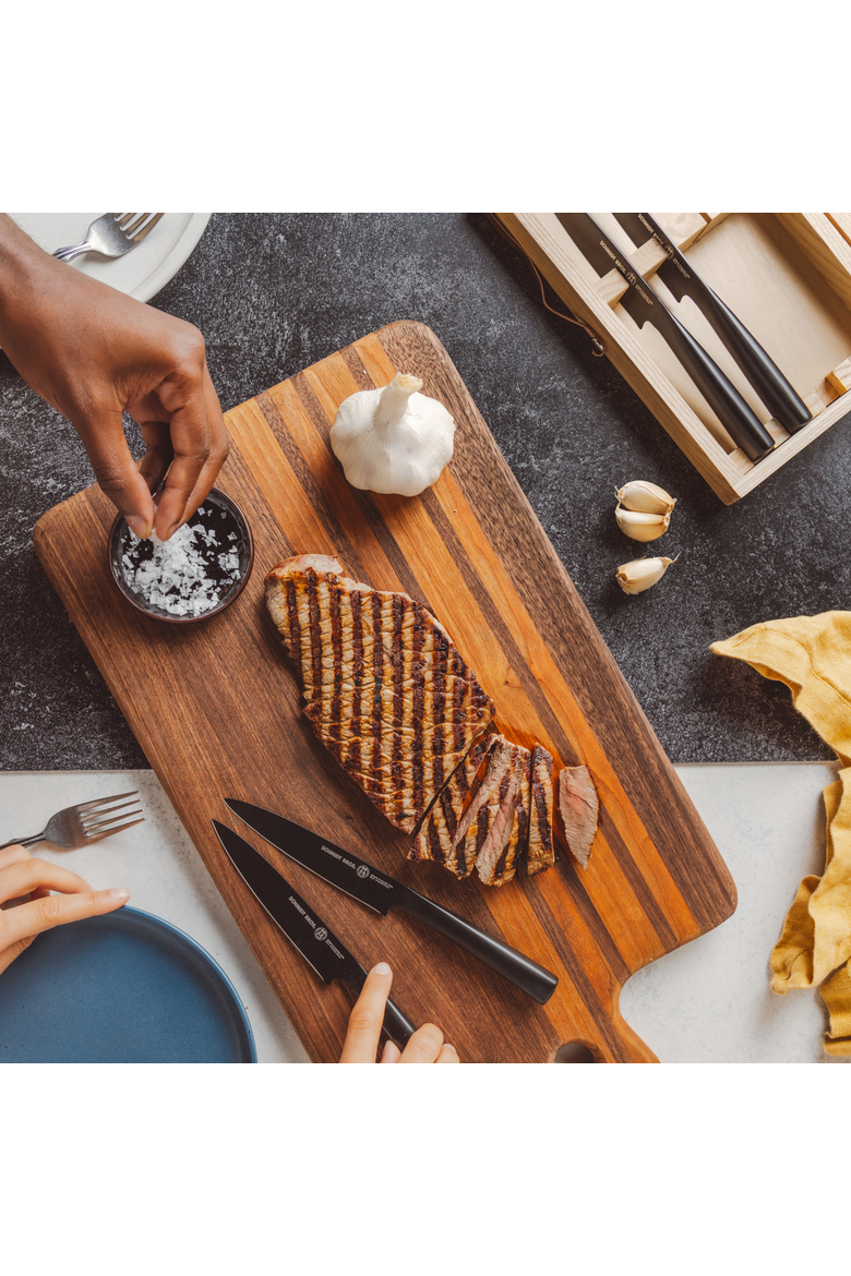 4-Piece Steak Set, Alternate, color, Black