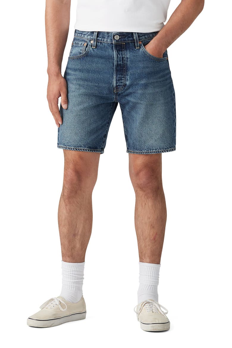 501® '93 Relaxed Denim Shorts, Main, color, INDIGO GENERAL SHORTS