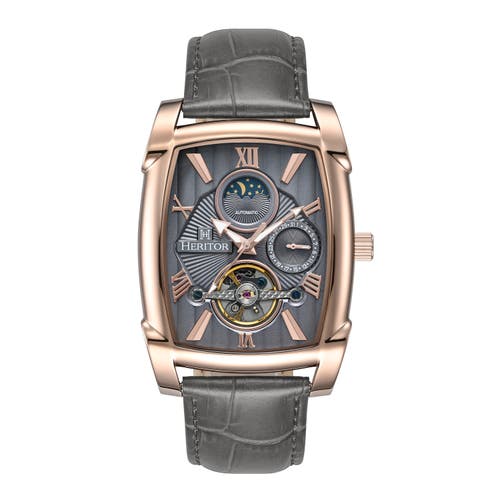 Heritor Automatic Valentin Mens Automatic Watch With Date In Gray
