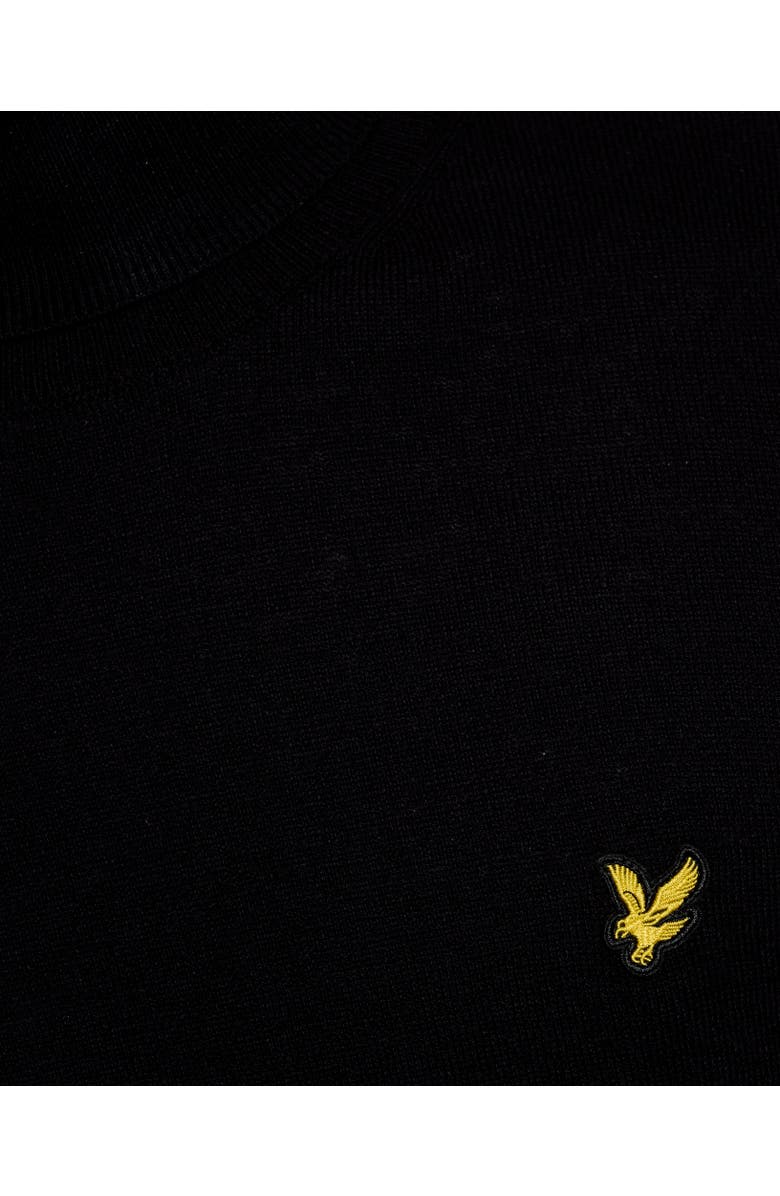 Lyle & Scott Cotton Merino Turtleneck Sweater, Alternate, color, Jet Black