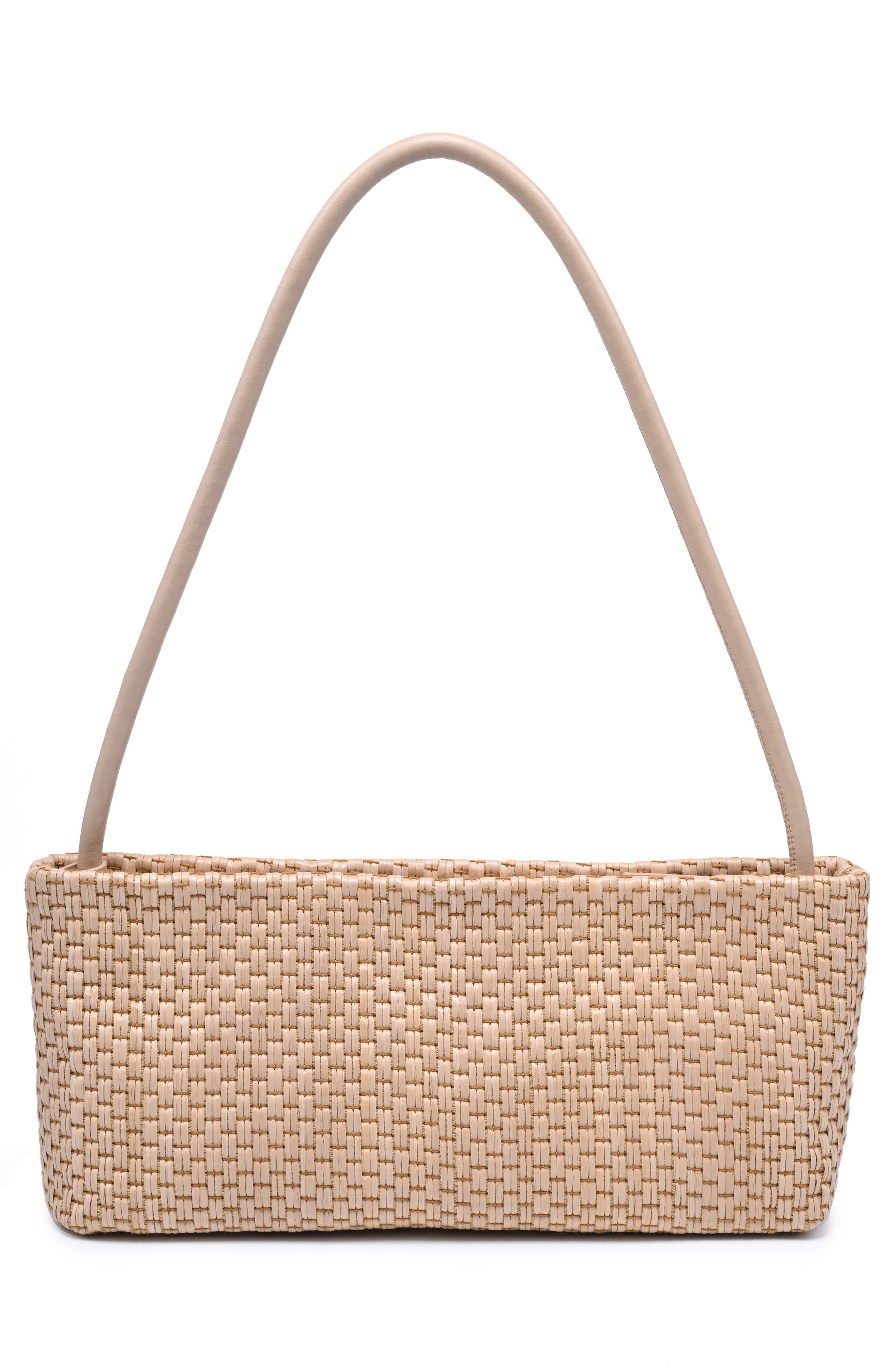 MODA LUXE Straw Shoulder Bag, Alternate, color, Natural