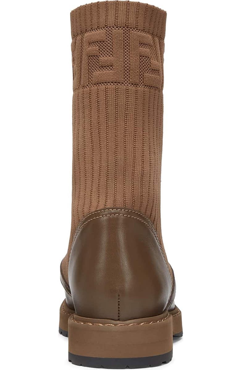 Fendi Logo Combat Boot, Alternate, color,