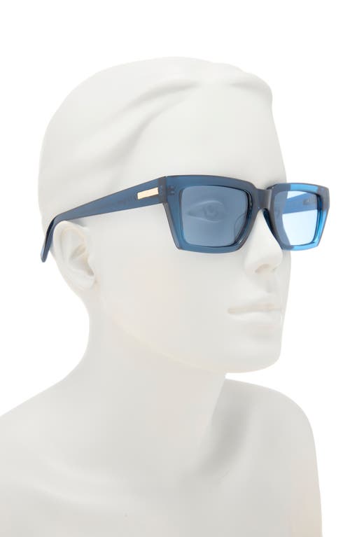 Le Specs Nocturnal Habit 54mm D-frame Sunglasses In Navy