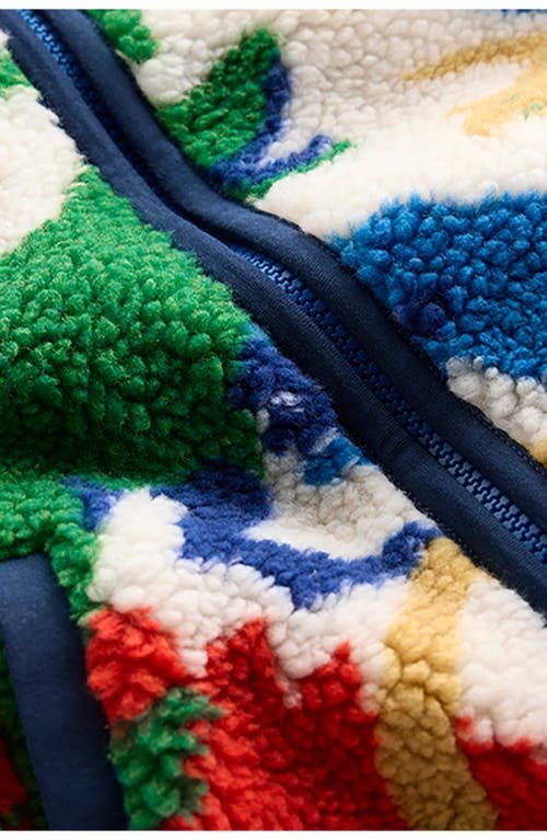 Mini Boden Kids' Cozy Fleece Jacket In Multi