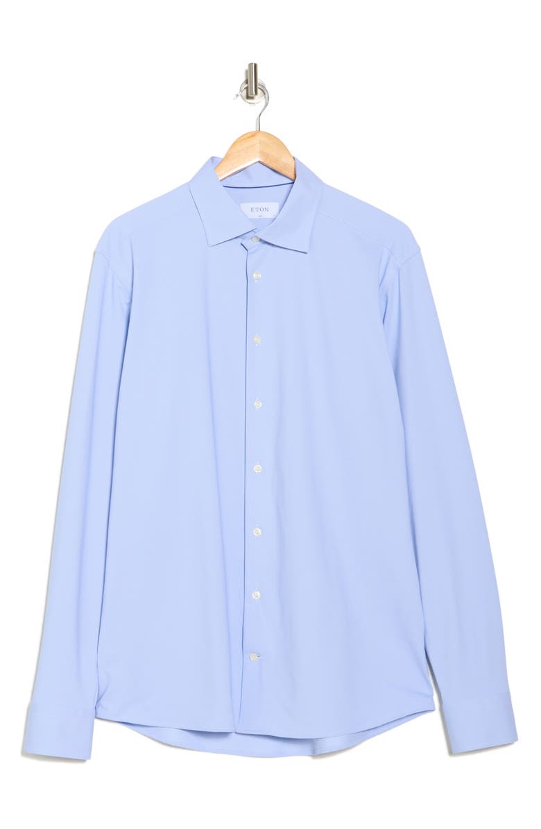 Eton Micro Pattern Four-Way Stretch Dress Shirt, Alternate, color,