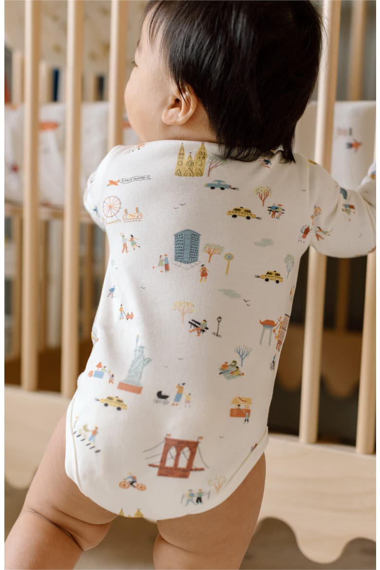 Long Sleeve Organic Cotton Bodysuit, Alternate, color, EXPLORE NEW YORK