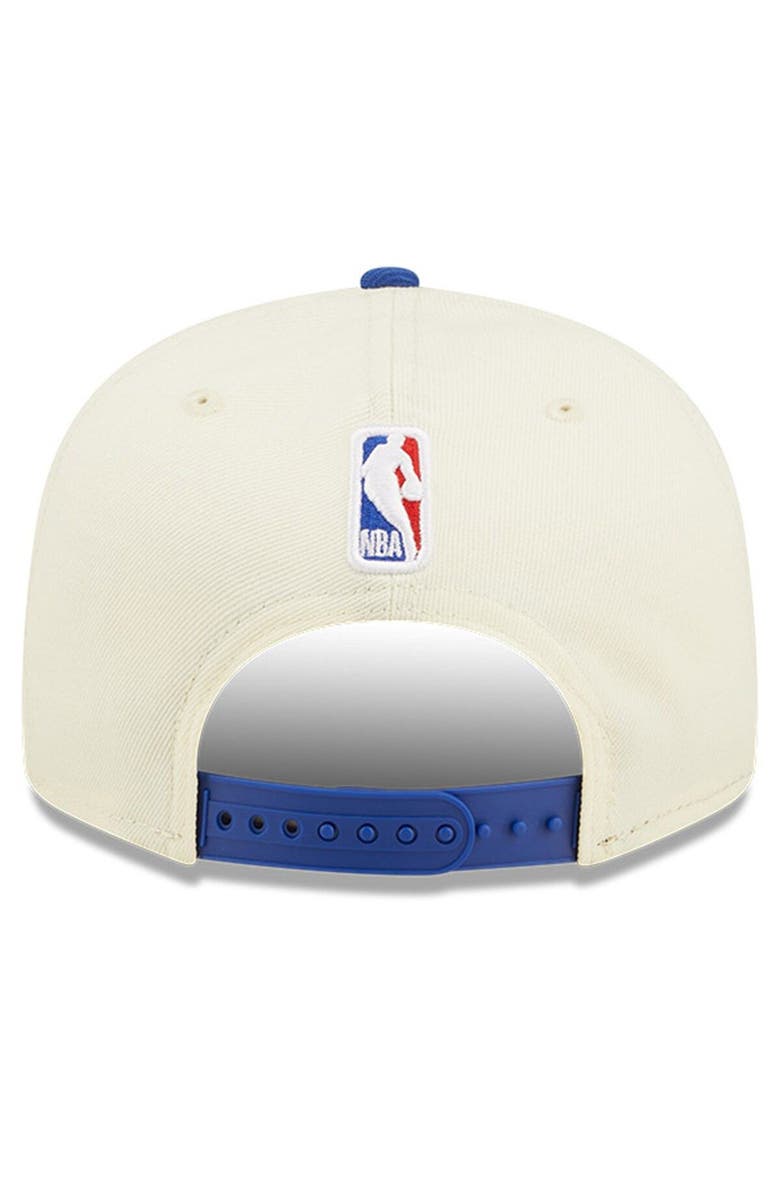 New Era Men's New Era Cream/Royal Philadelphia 76ers 2022 NBA Draft 9FIFTY Snapback Adjustable Hat, Alternate, color,