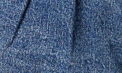 Habitual High Waist Pleat Front Denim Shorts In Lagoon