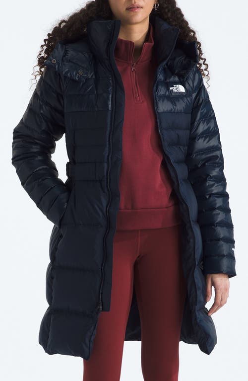 The North Face The Ruby Water Repellent 600 Fill Power Down Parka In Blue