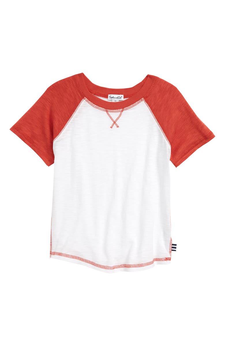 Splendid Raglan Sleeve Baseball T-Shirt, Main, color, 