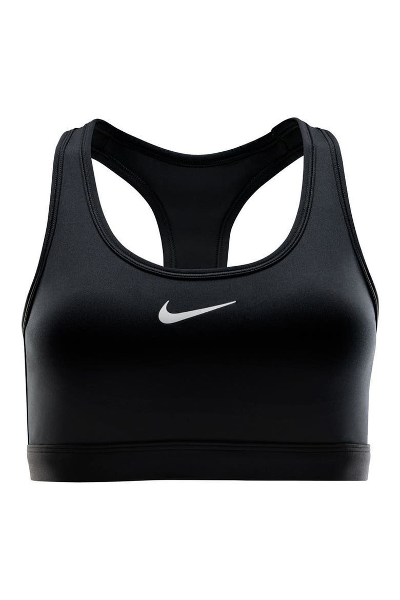 Dri-FIT Swoosh Medium Support Padded Sports Bra, Alternate, color, BLACK/WHITE