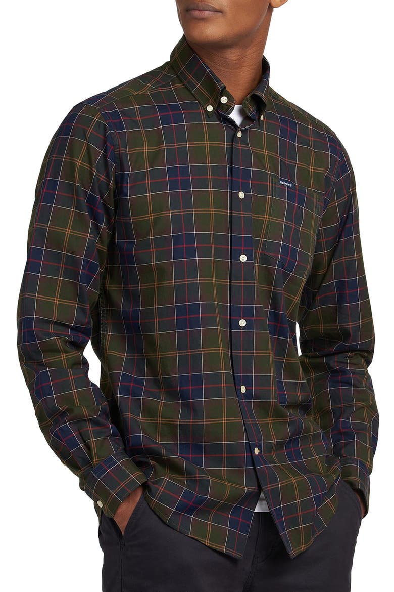 Wetheram Tailored Fit Button-Down Shirt, Main, color, CLASSIC TARTAN