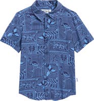 THE ENDLESS SUMMER Kids' Short Sleeve Button-Up Shirt