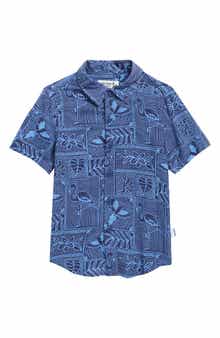 THE ENDLESS SUMMER Kids' Short Sleeve Button-Up Shirt