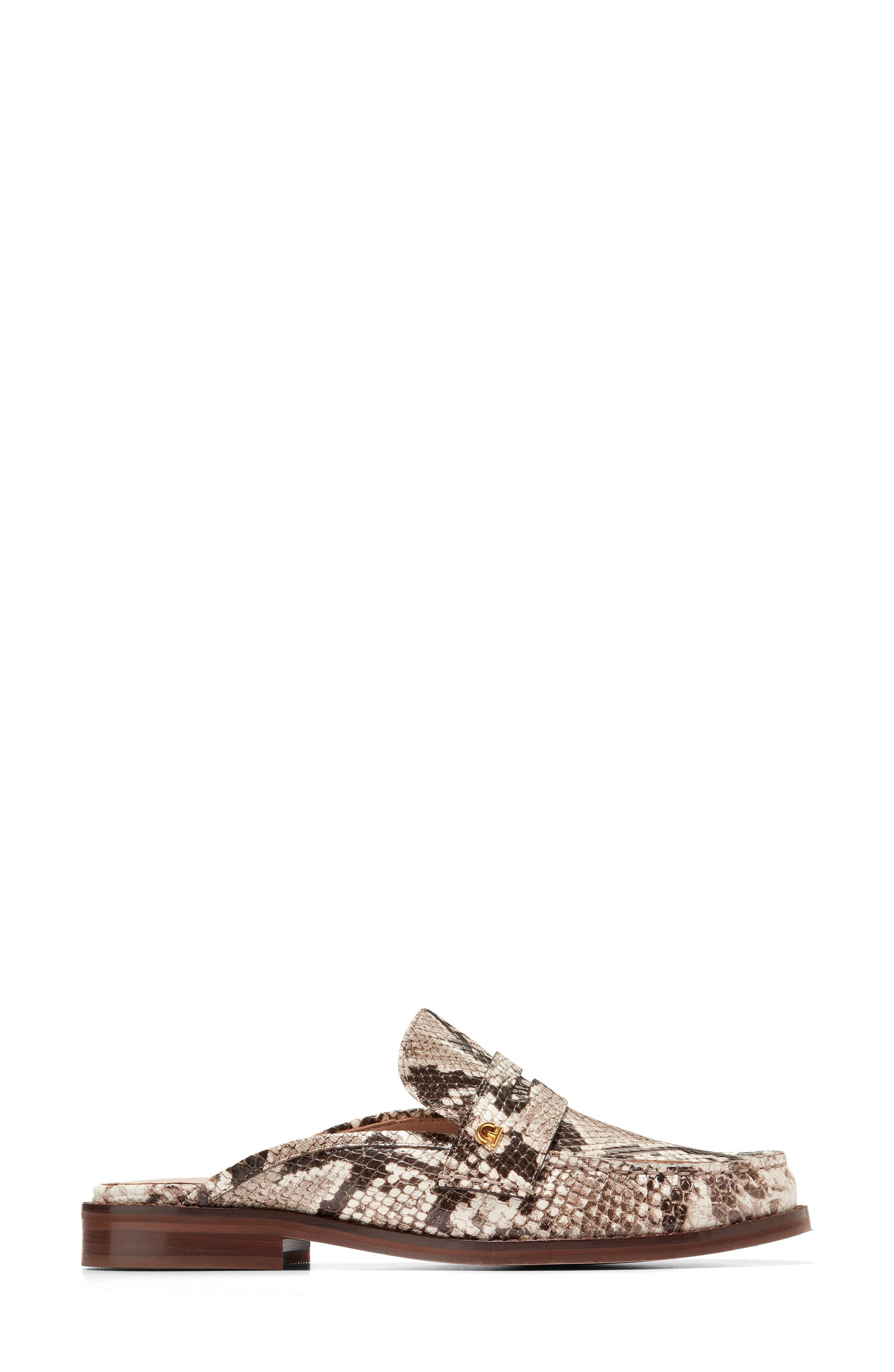 Cole Haan Lux Snakeskin Embossed Mule, Alternate, color, 
