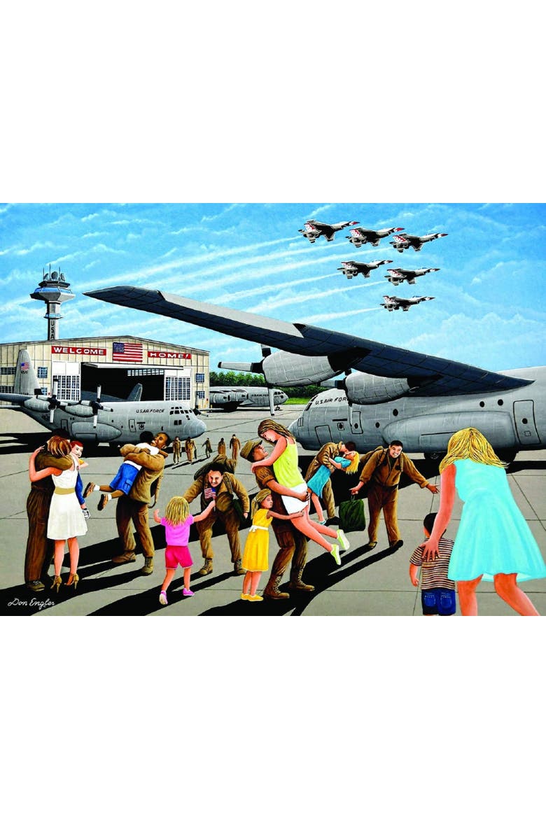 Family Welcome 500 piece Jigsaw Puzzle for Adults, Alternate, color, Multicolor