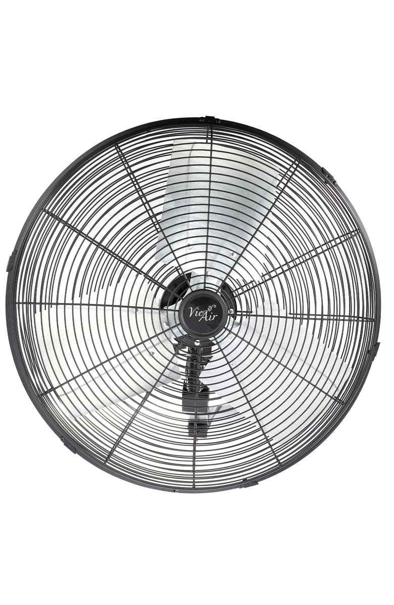 Vie Air 20 Inch Indoor Oscillating Industrial Wall Fan, Alternate, color, Black