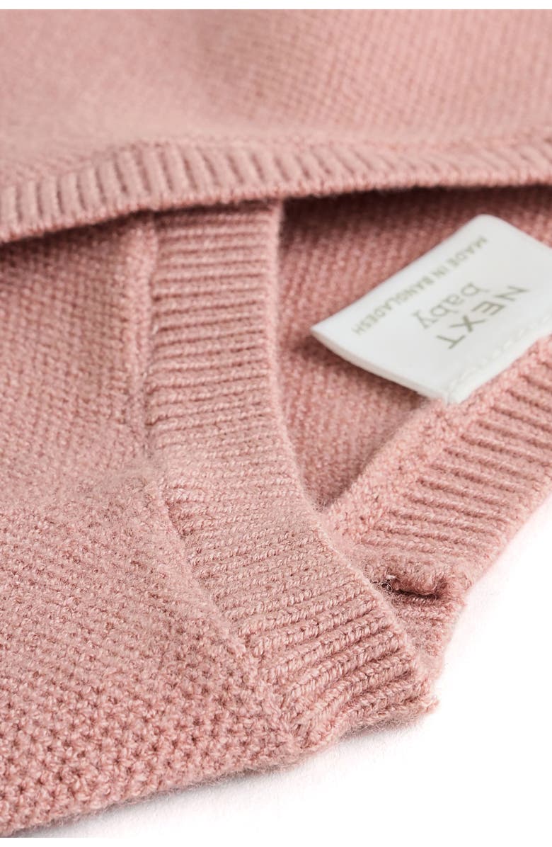 NEXT Bow Detail Knit Wrap Top & Pants Set, Alternate, color, Pink